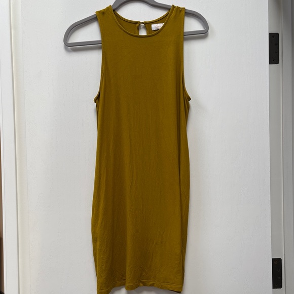 Fighting Eel Dresses Fighting Eel Ava Sky Mustard Tank Dress S